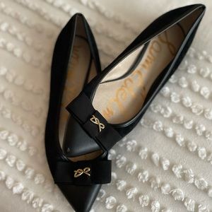 Sam Edelman Black Suede Ballet Flats